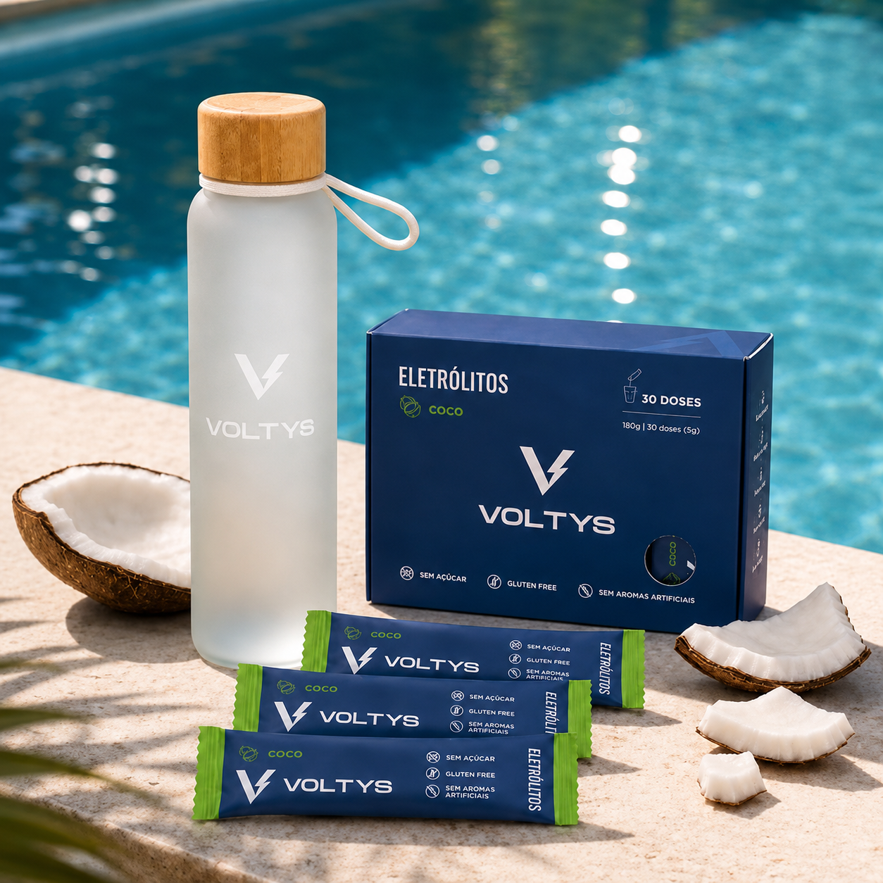 Eletrólitos Voltys™ Coco – Pack 30 Saquetas