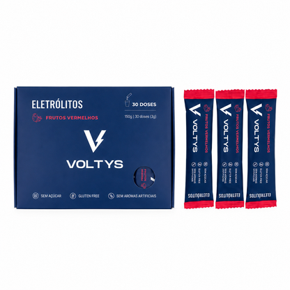 Eletrólitos Voltys™ Frutos Vermelhos – Pack 30 Saquetas