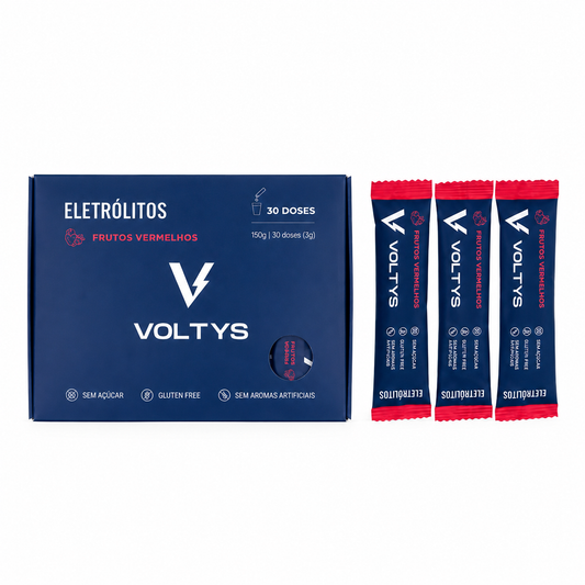 Eletrólitos Voltys™ Frutos Vermelhos – Pack 30 Saquetas