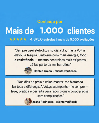 Eletrólitos Voltys™ Frutos Vermelhos – Pack 30 Saquetas
